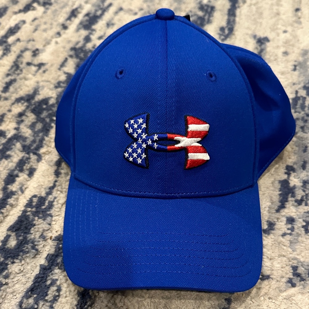 Under Armour Royal Blue Cap with Flag Logo